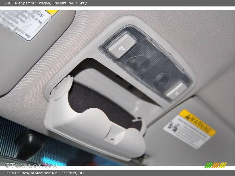 Radiant Red / Gray 2005 Kia Spectra 5 Wagon