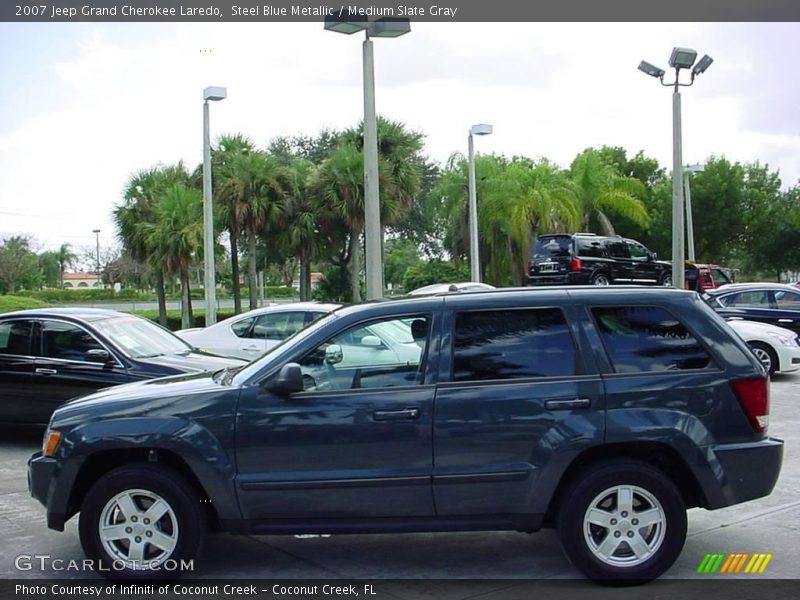 Steel Blue Metallic / Medium Slate Gray 2007 Jeep Grand Cherokee Laredo