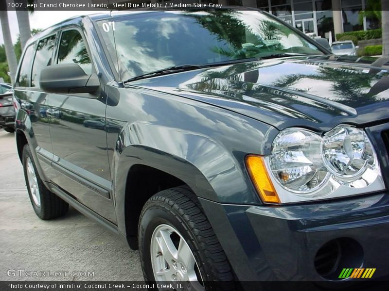 Steel Blue Metallic / Medium Slate Gray 2007 Jeep Grand Cherokee Laredo