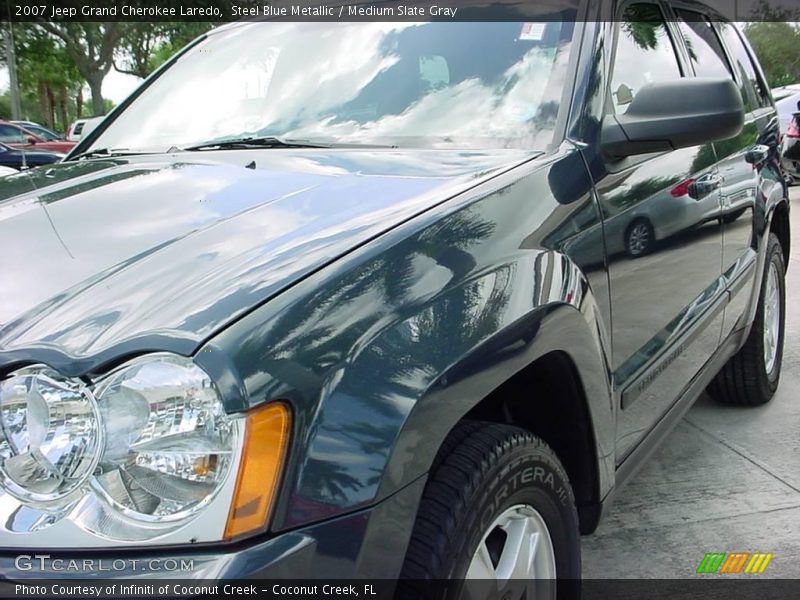 Steel Blue Metallic / Medium Slate Gray 2007 Jeep Grand Cherokee Laredo