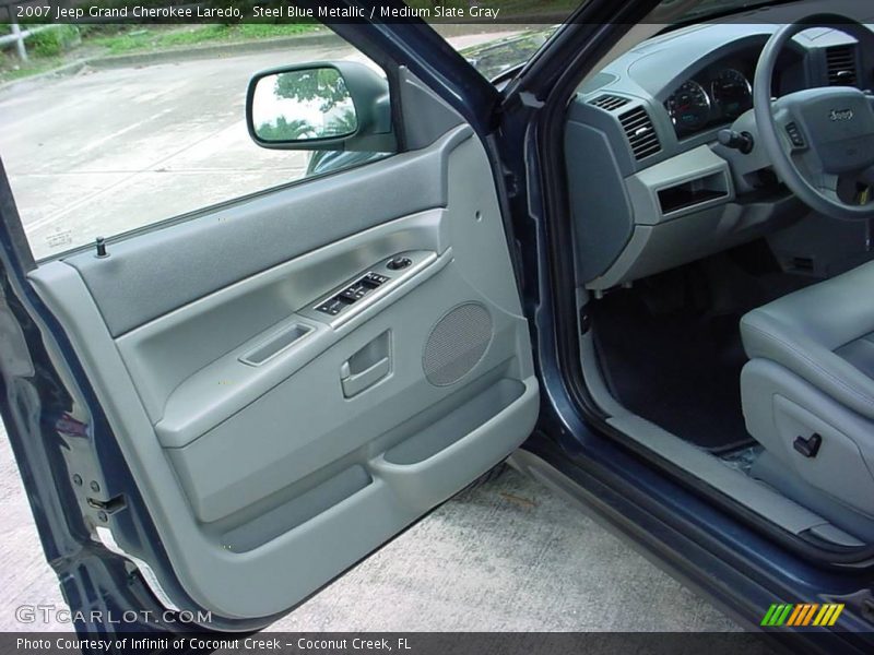Steel Blue Metallic / Medium Slate Gray 2007 Jeep Grand Cherokee Laredo