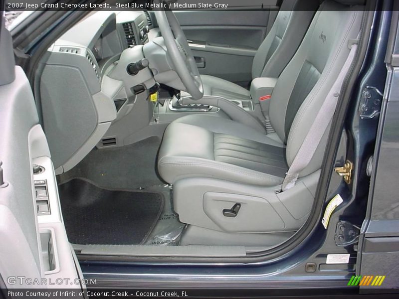 Steel Blue Metallic / Medium Slate Gray 2007 Jeep Grand Cherokee Laredo
