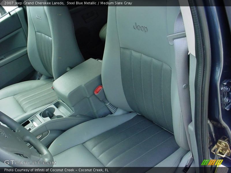 Steel Blue Metallic / Medium Slate Gray 2007 Jeep Grand Cherokee Laredo
