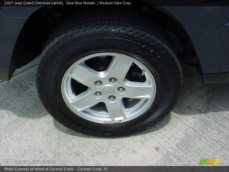 Steel Blue Metallic / Medium Slate Gray 2007 Jeep Grand Cherokee Laredo