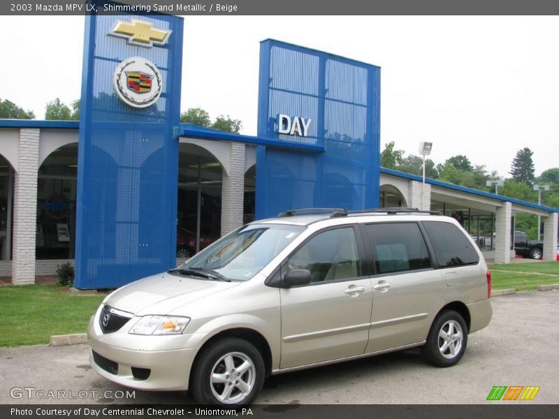 Shimmering Sand Metallic / Beige 2003 Mazda MPV LX