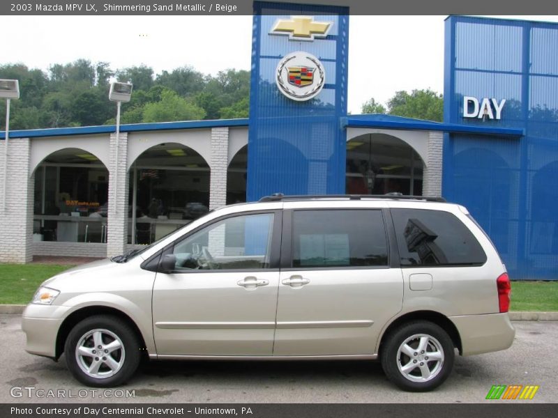 Shimmering Sand Metallic / Beige 2003 Mazda MPV LX