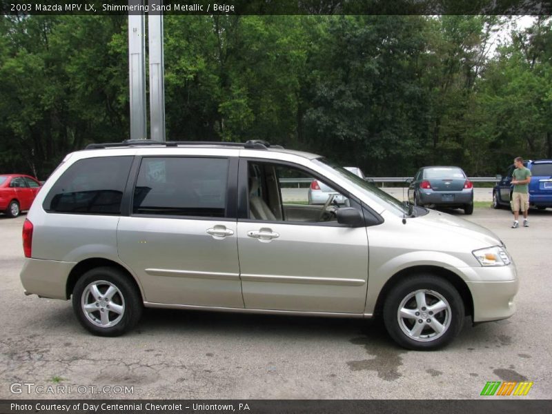 Shimmering Sand Metallic / Beige 2003 Mazda MPV LX