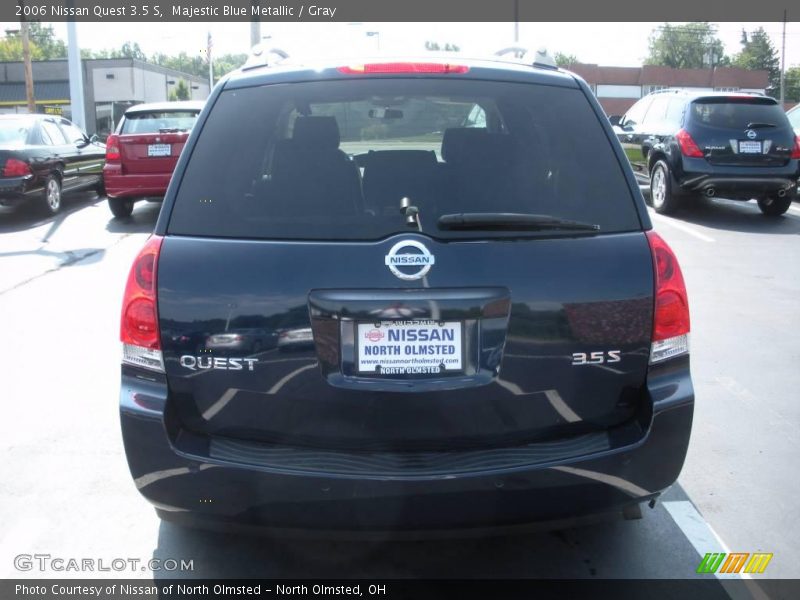 Majestic Blue Metallic / Gray 2006 Nissan Quest 3.5 S