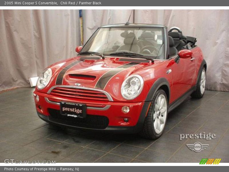 Chili Red / Panther Black 2005 Mini Cooper S Convertible