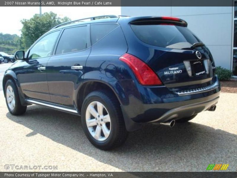 Midnight Blue Pearl / Cafe Latte 2007 Nissan Murano SL AWD
