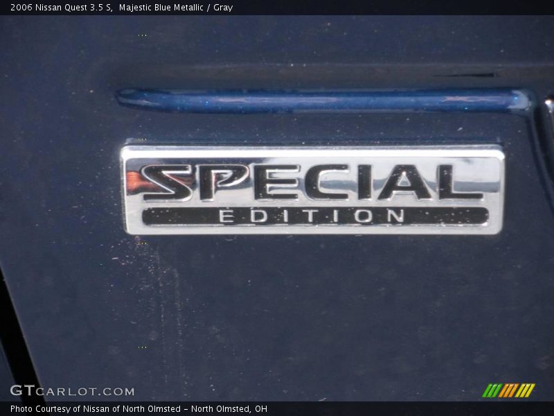 Majestic Blue Metallic / Gray 2006 Nissan Quest 3.5 S