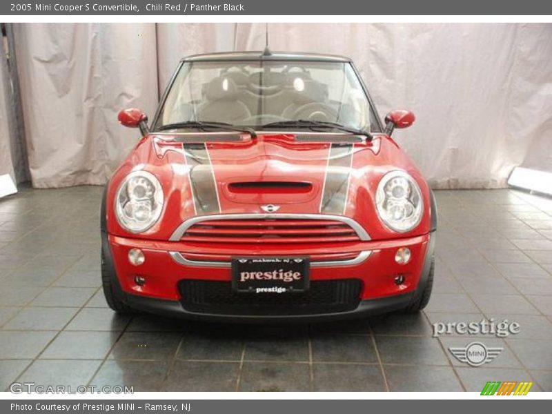 Chili Red / Panther Black 2005 Mini Cooper S Convertible