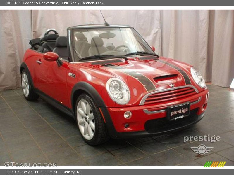 Chili Red / Panther Black 2005 Mini Cooper S Convertible