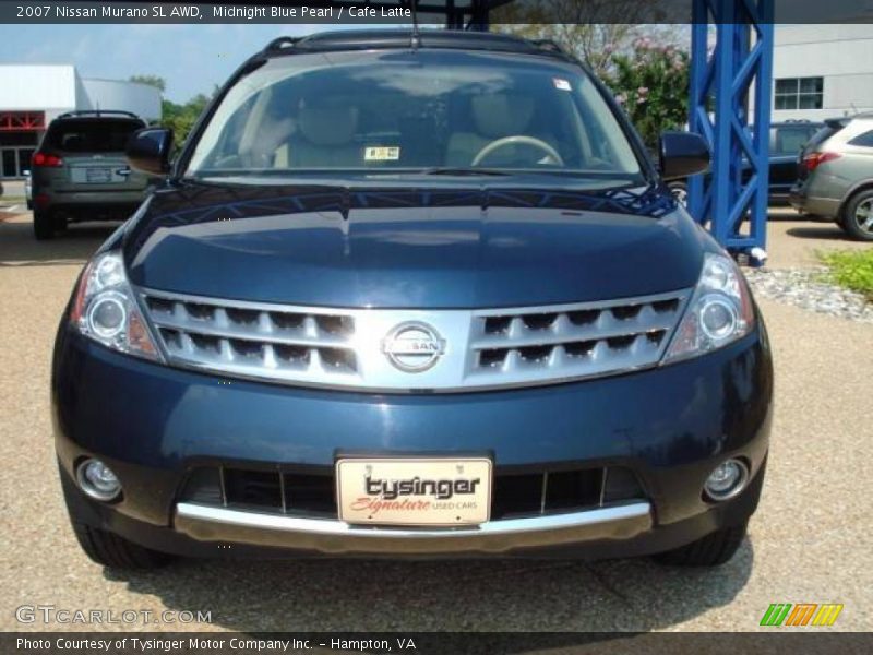 Midnight Blue Pearl / Cafe Latte 2007 Nissan Murano SL AWD
