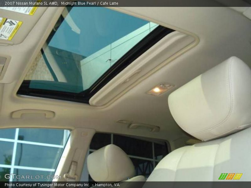 Midnight Blue Pearl / Cafe Latte 2007 Nissan Murano SL AWD