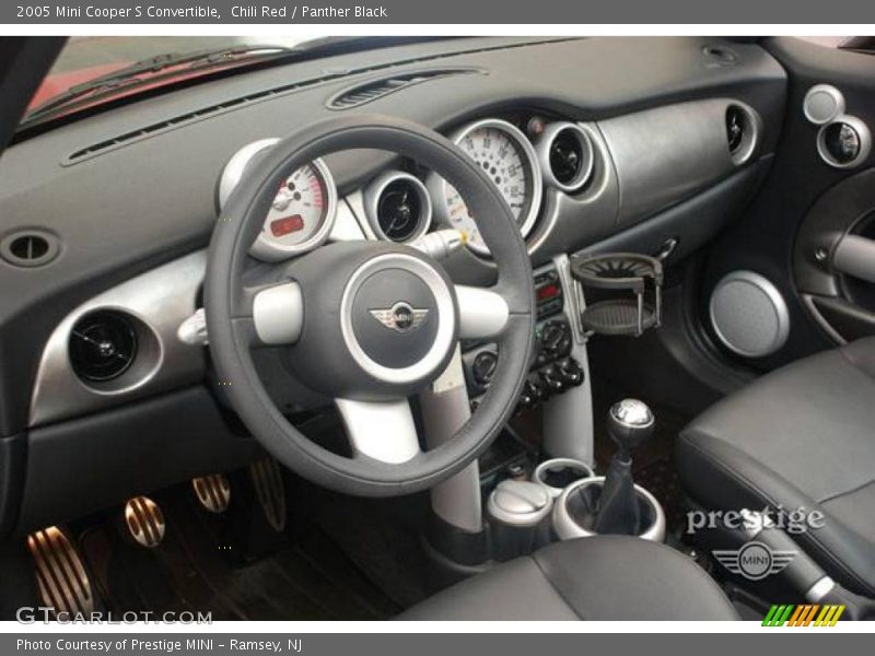 Chili Red / Panther Black 2005 Mini Cooper S Convertible