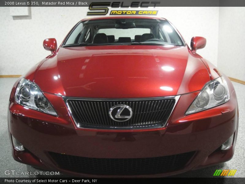 Matador Red Mica / Black 2008 Lexus IS 350