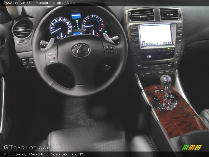 Matador Red Mica / Black 2008 Lexus IS 350