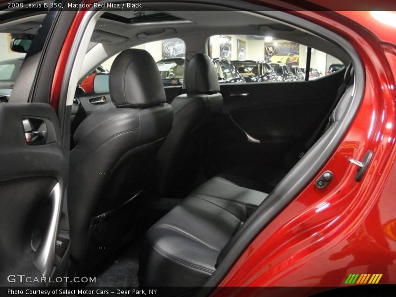 Matador Red Mica / Black 2008 Lexus IS 350