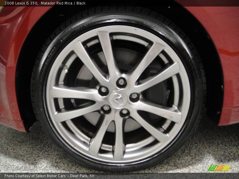 Matador Red Mica / Black 2008 Lexus IS 350