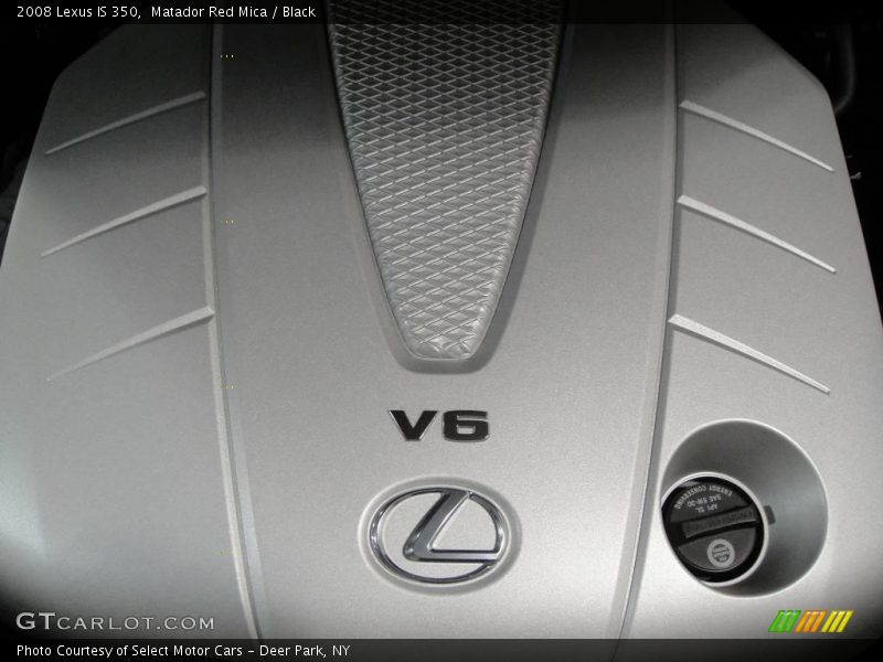 Matador Red Mica / Black 2008 Lexus IS 350