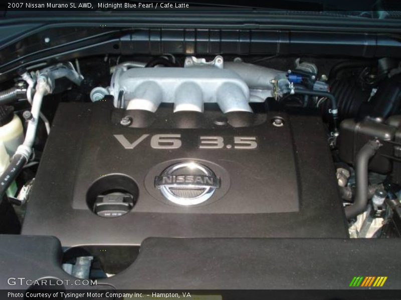 Midnight Blue Pearl / Cafe Latte 2007 Nissan Murano SL AWD