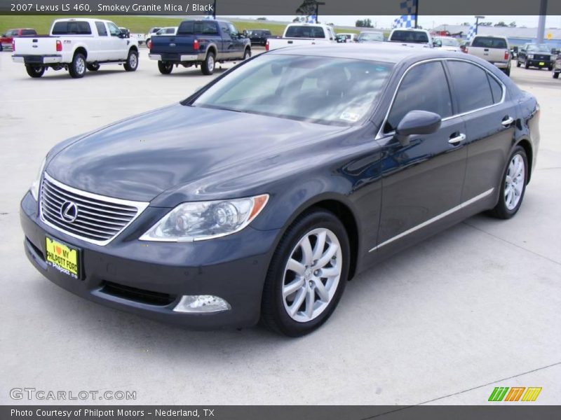 Smokey Granite Mica / Black 2007 Lexus LS 460