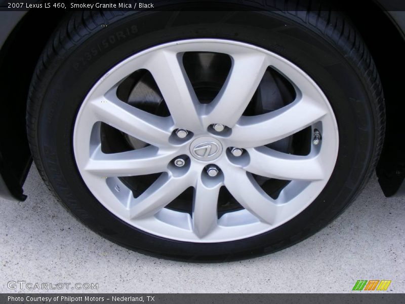 Smokey Granite Mica / Black 2007 Lexus LS 460