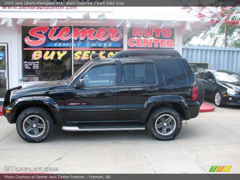 Black Clearcoat / Dark Slate Gray 2003 Jeep Liberty Renegade 4x4