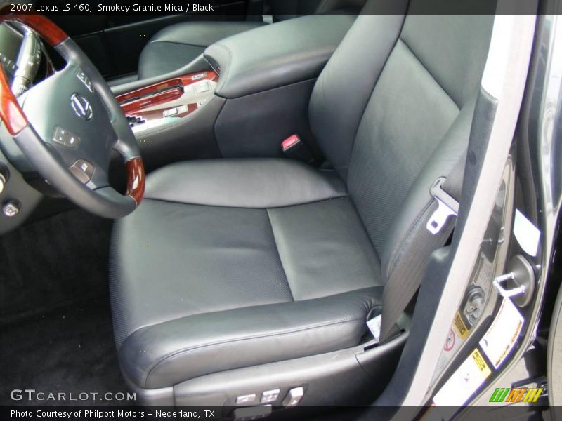 Smokey Granite Mica / Black 2007 Lexus LS 460
