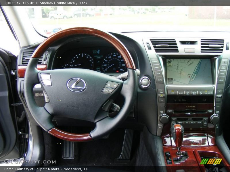 Smokey Granite Mica / Black 2007 Lexus LS 460
