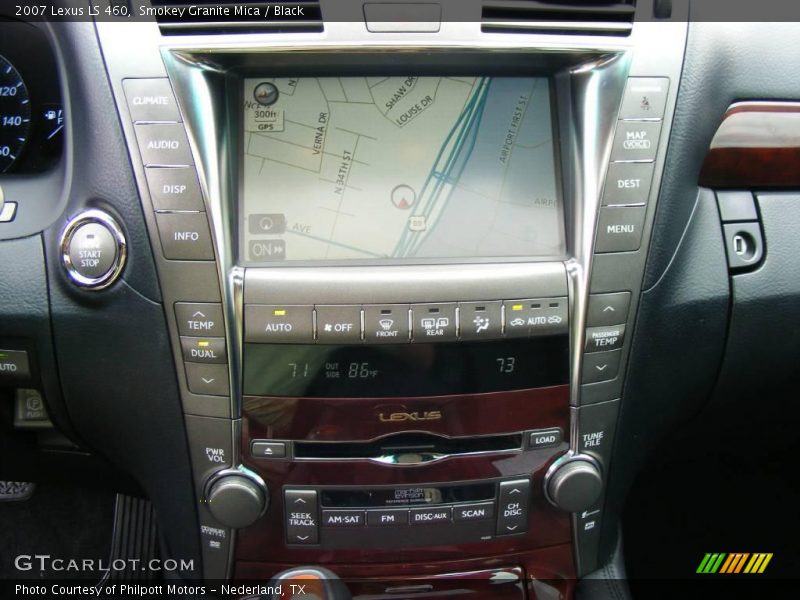 Smokey Granite Mica / Black 2007 Lexus LS 460
