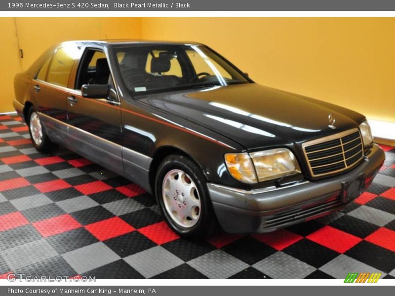 Black Pearl Metallic / Black 1996 Mercedes-Benz S 420 Sedan