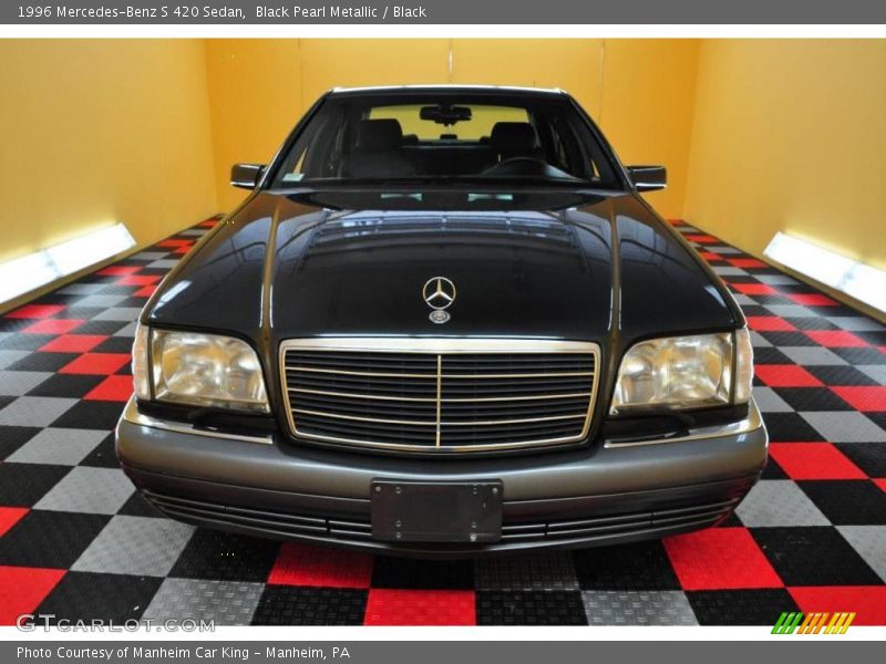 Black Pearl Metallic / Black 1996 Mercedes-Benz S 420 Sedan