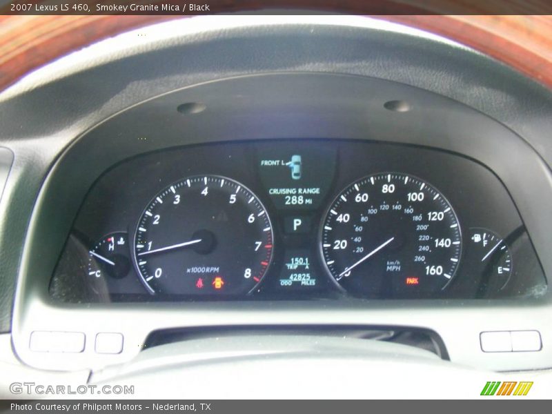 Smokey Granite Mica / Black 2007 Lexus LS 460