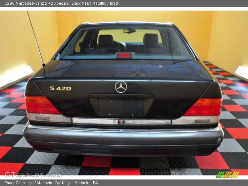 Black Pearl Metallic / Black 1996 Mercedes-Benz S 420 Sedan