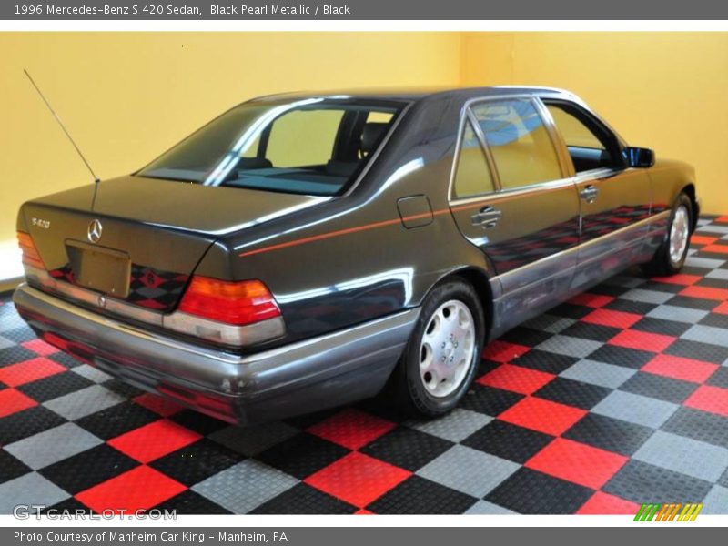 Black Pearl Metallic / Black 1996 Mercedes-Benz S 420 Sedan