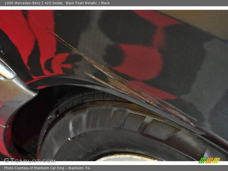 Black Pearl Metallic / Black 1996 Mercedes-Benz S 420 Sedan