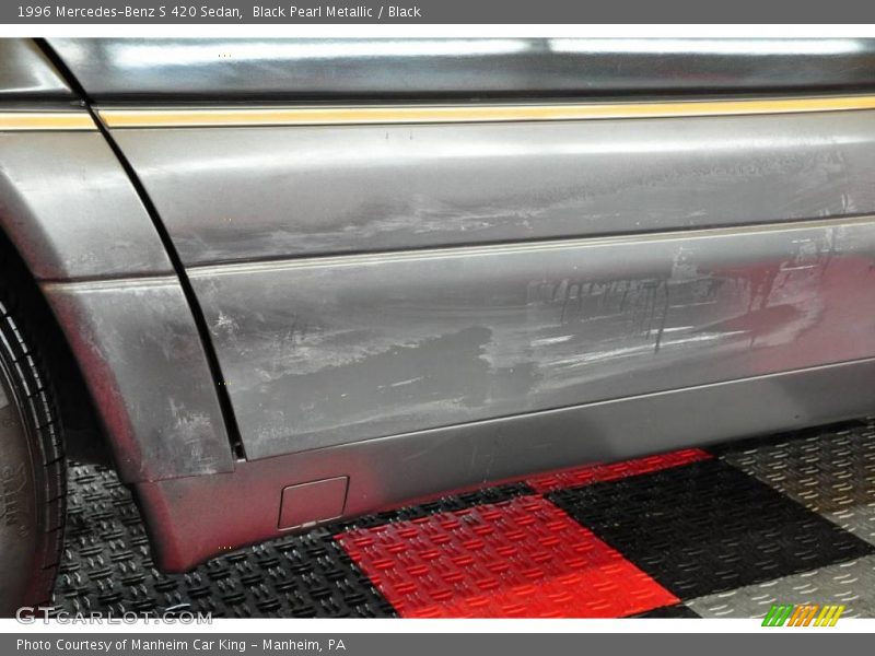 Black Pearl Metallic / Black 1996 Mercedes-Benz S 420 Sedan