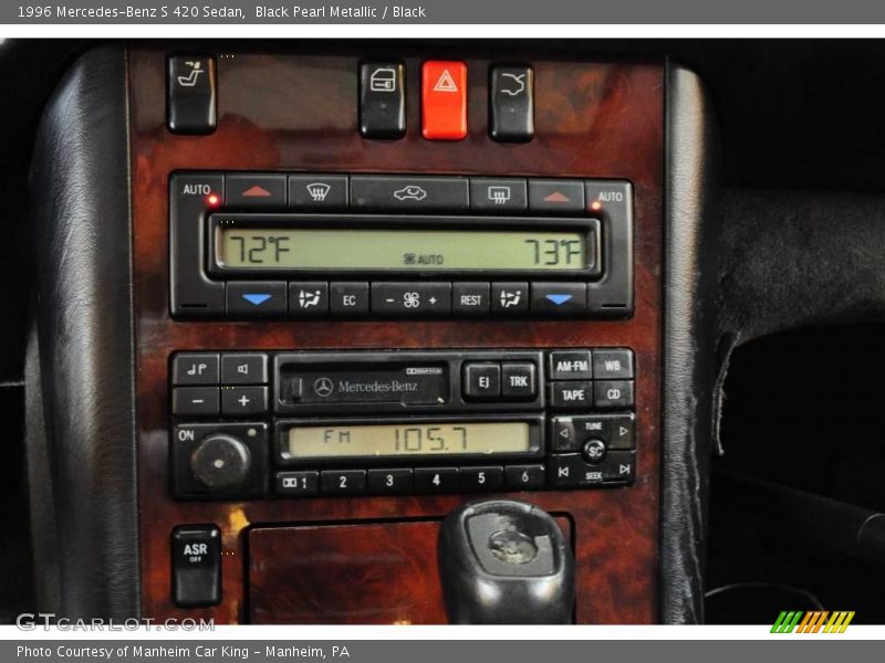 Black Pearl Metallic / Black 1996 Mercedes-Benz S 420 Sedan