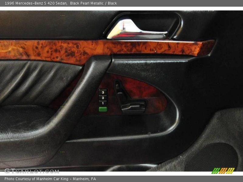 Black Pearl Metallic / Black 1996 Mercedes-Benz S 420 Sedan
