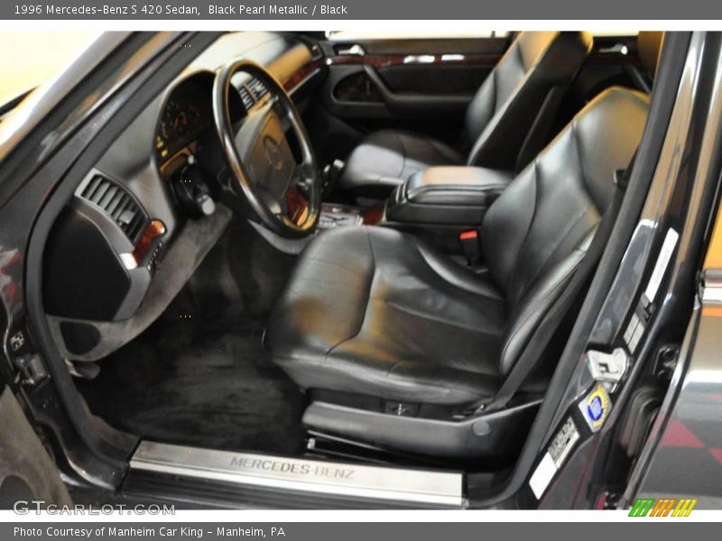 Black Pearl Metallic / Black 1996 Mercedes-Benz S 420 Sedan
