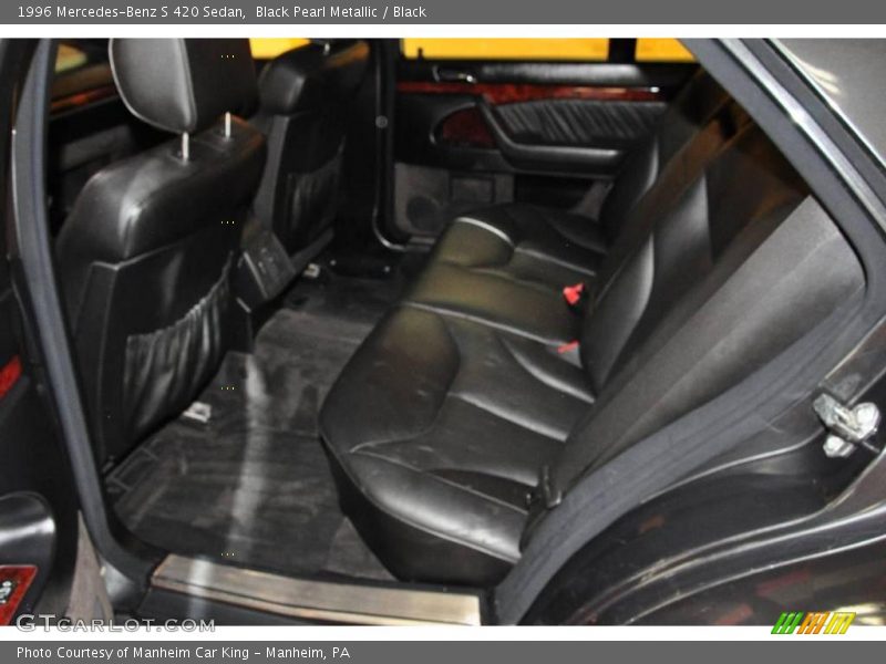 Black Pearl Metallic / Black 1996 Mercedes-Benz S 420 Sedan