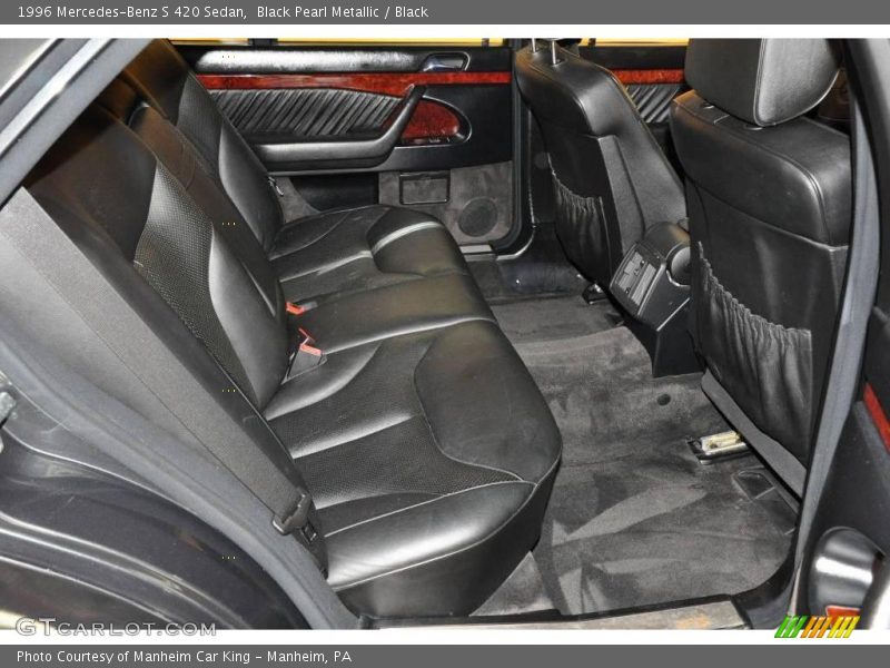 Black Pearl Metallic / Black 1996 Mercedes-Benz S 420 Sedan