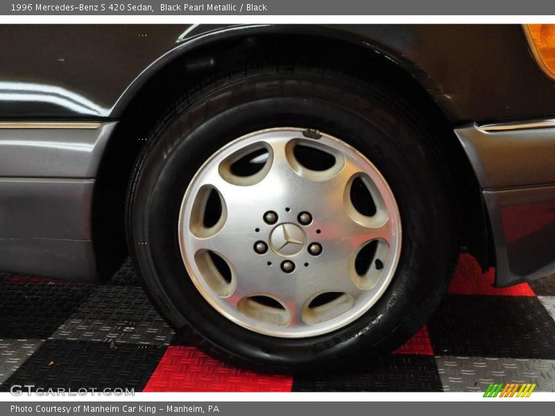 Black Pearl Metallic / Black 1996 Mercedes-Benz S 420 Sedan