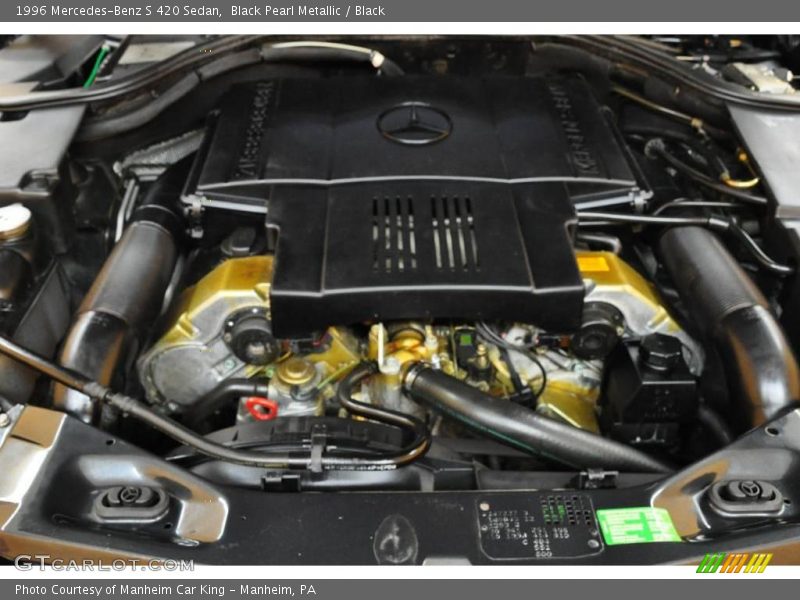 Black Pearl Metallic / Black 1996 Mercedes-Benz S 420 Sedan