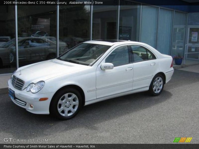 Alabaster White / Stone 2006 Mercedes-Benz C 350 4Matic Luxury