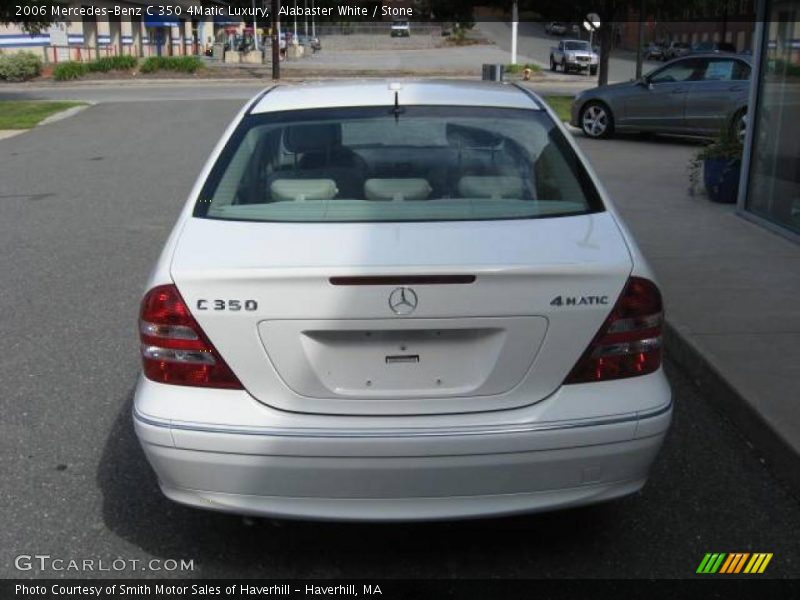 Alabaster White / Stone 2006 Mercedes-Benz C 350 4Matic Luxury