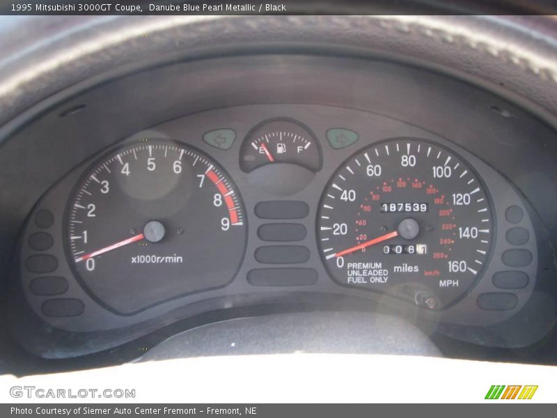 Danube Blue Pearl Metallic / Black 1995 Mitsubishi 3000GT Coupe
