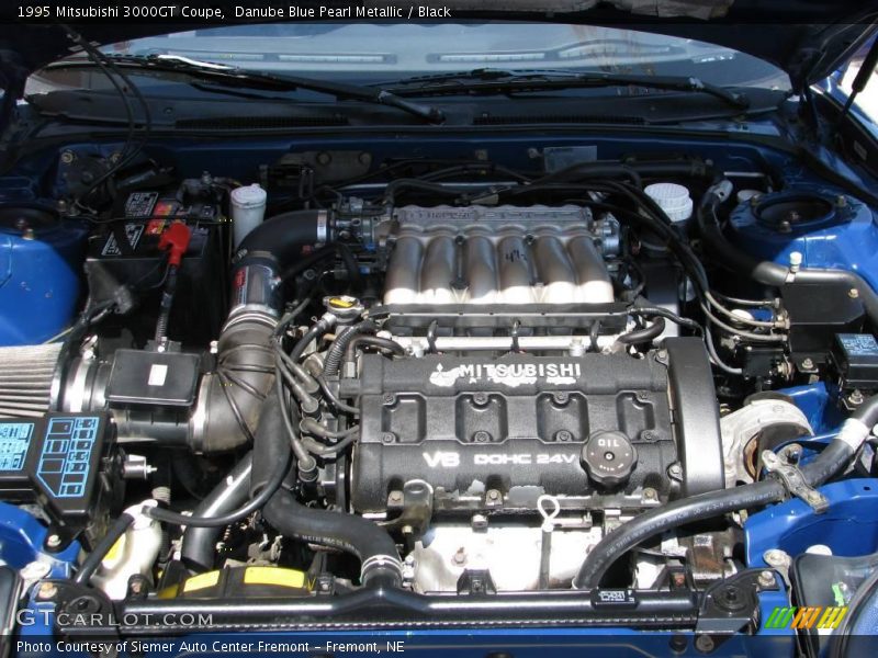 Danube Blue Pearl Metallic / Black 1995 Mitsubishi 3000GT Coupe